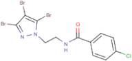 N1-[2-(3,4,5-tribromo-1H-pyrazol-1-yl)ethyl]-4-chlorobenzamide