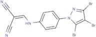 2-{[4-(3,4,5-tribromo-1H-pyrazol-1-yl)anilino]methylidene}malononitrile