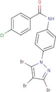 N1-[4-(3,4,5-tribromo-1H-pyrazol-1-yl)phenyl]-4-chlorobenzamide