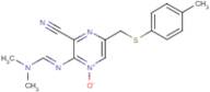 3-cyano-2-{[(dimethylamino)methylene]amino}-5-{[(4-methylphenyl)thio]methyl}pyrazin-1-ium-1-olate