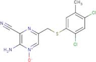 2-amino-3-cyano-5-{[(2,4-dichloro-5-methylphenyl)thio]methyl}pyrazin-1-ium-1-olate