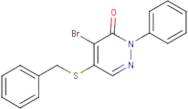 5-(Benzylthio)-4-bromo-2-phenylpyridazin-3(2H)-one