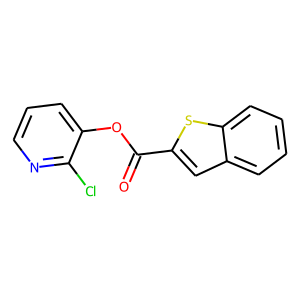 2-chloro-3-pyridyl benzo[b]thiophene-2-carboxylate