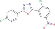 2-(2-chloro-5-nitrophenyl)-5-(4-chlorophenyl)-1,3,4-oxadiazole