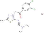 3-[2-(3,4-dichlorophenyl)-2-oxoethyl]-2-{[(dimethylamino)methylidene]amino}-5-methyl-1,3,4-thiad...