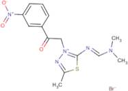 2-{[(dimethylamino)methylidene]amino}-5-methyl-3-[2-(3-nitrophenyl)-2-oxoethyl]-1,3,4-thiadiazol-3…