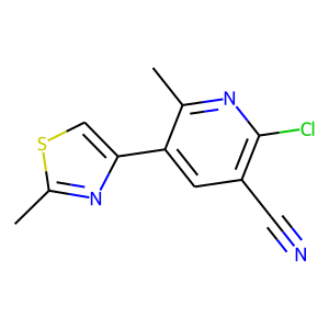 2-chloro-6-methyl-5-(2-methyl-1,3-thiazol-4-yl)nicotinonitrile