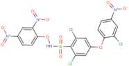 2,6-dichloro-4-(2-chloro-4-nitrophenoxy)-N-(2,4-dinitrophenoxy)benzenesulphonamide