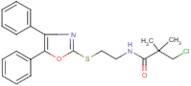 N1-{2-[(4,5-diphenyl-1,3-oxazol-2-yl)thio]ethyl}-3-chloro-2,2-dimethylpropanamide