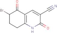 6-Bromo-2,5-dioxo-1,2,5,6,7,8-hexahydroquinoline-3-carbonitrile