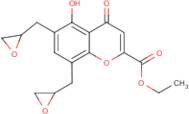 ethyl 5-hydroxy-6,8-di(oxiran-2-ylmethyl)-4-oxo-4H-chromene-2-carboxylate