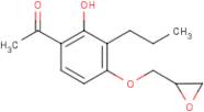 1-[2-Hydroxy-4-(oxiran-2-ylmethoxy)-3-propylphenyl]ethan-1-one