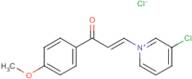 3-(3-chloropyridinium-1-yl)-1-(4-methoxyphenyl)prop-2-en-1-one chloride