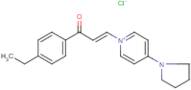 1-(4-ethylphenyl)-3-(4-tetrahydro-1H-pyrrol-1-ylpyridinium-1-yl)prop-2-en-1-one chloride