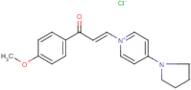 1-(4-methoxyphenyl)-3-(4-tetrahydro-1H-pyrrol-1-ylpyridinium-1-yl)prop-2-en-1-one chloride