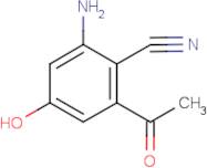 2-acetyl-6-amino-4-hydroxybenzonitrile