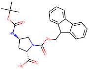 (2S,4R)-4-Aminopyrrolidine-2-carboxylic acid, 4-BOC, N1-FMOC protected