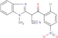 3-(2-chloro-5-nitrophenyl)-2-(1-methyl-1H-benzo[d]imidazol-2-yl)-3-oxopropanenitrile