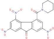 2,4,7-trinitro-5-(piperidinocarbonyl)-9H-fluoren-9-one