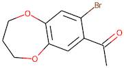 1-(8-bromo-3,4-dihydro-2H-1,5-benzodioxepin-7-yl)ethan-1-one