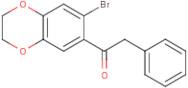 1-(7-bromo-2,3-dihydro-1,4-benzodioxin-6-yl)-2-phenylethan-1-one