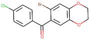 (7-bromo-2,3-dihydro-1,4-benzodioxin-6-yl)(4-chlorophenyl)methanone