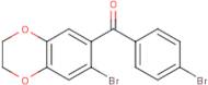 (7-bromo-2,3-dihydro-1,4-benzodioxin-6-yl)(4-bromophenyl)methanone