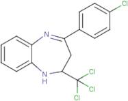 4-(4-chlorophenyl)-2-(trichloromethyl)-2,3-dihydro-1H-1,5-benzodiazepine