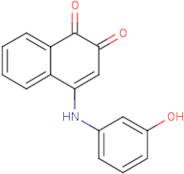 4-(3-hydroxyanilino)-1,2-dihydronaphthalene-1,2-dione