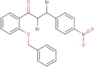 1-[2-(benzyloxy)phenyl]-2,3-dibromo-3-(4-nitrophenyl)propan-1-one