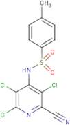 N1-(2,3,5-trichloro-6-cyano-4-pyridyl)-4-methylbenzene-1-sulphonamide