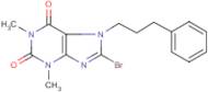 8-bromo-1,3-dimethyl-7-(3-phenylpropyl)-2,3,6,7-tetrahydro-1H-purine-2,6-dione