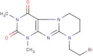 9-(2-bromoethyl)-1,3-dimethyl-1,2,3,4,6,7,8,9-octahydropyrimido[2,1-f]purine-2,4-dione