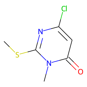 6-chloro-3-methyl-2-(methylthio)-3,4-dihydropyrimidin-4-one