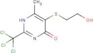 5-[(2-hydroxyethyl)thio]-6-methyl-2-(trichloromethyl)-1,4-dihydropyrimidin-4-one