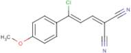 2-[3-chloro-3-(4-methoxyphenyl)prop-2-enylidene]malononitrile