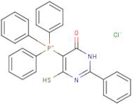 6-mercapto-2-phenyl-5-(1,1,1-triphenylphosphonio)-3,4-dihydropyrimidin-4-one chloride