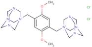 1-[2,5-dimethoxy-4-(3,5,7-triaza-1-azoniatricyclo[3.3.1.1~3,7~]dec-1-ylmethyl)benzyl]-3,5,7-triaza…