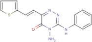 4-amino-3-anilino-6-[2-(2-thienyl)vinyl]-1,2,4-triazin-5(4H)-one