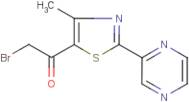 2-Bromo-1-[4-methyl-2-(pyrazin-2-yl)-1,3-thiazol-5-yl]ethan-1-one