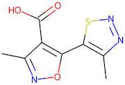 3-Methyl-5-(4-methyl-1,2,3-thiadiazol-5-yl)isoxazole-4-carboxylic acid