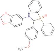 N5-[(diphenylphosphoryl)(4-methoxyphenyl)methyl]-1,3-benzodioxol-5-amine