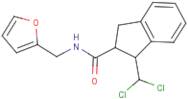 N2-(2-Furylmethyl)-1-(dichloromethyl)indane-2-carboxamide