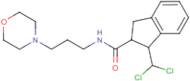 N2-(3-morpholinopropyl)-1-(dichloromethyl)indane-2-carboxamide