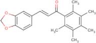 3-(1,3-benzodioxol-5-yl)-1-(2,3,4,5,6-pentamethylphenyl)prop-2-en-1-one