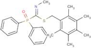 2,3,4,5,6-pentamethylbenzyl N-methyloxo(diphenyl)phosphoranecarboximidothioate