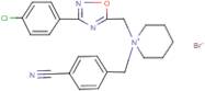 1-{[3-(4-chlorophenyl)-1,2,4-oxadiazol-5-yl]methyl}-1-(4-cyanobenzyl)hexahydropyridinium bromide