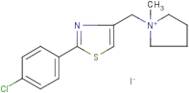 1-{[2-(4-chlorophenyl)-1,3-thiazol-4-yl]methyl}-1-methyltetrahydro-1H-pyrrolium iodide