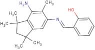 2-{[(7-amino-1,1,3,3,6-pentamethyl-2,3-dihydro-1H-inden-5-yl)imino]methyl}phenol