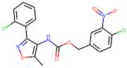 4-chloro-3-nitrobenzyl N-[3-(2-chlorophenyl)-5-methylisoxazol-4-yl]carbamate